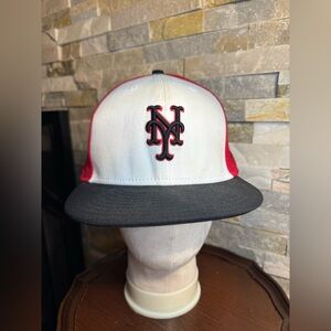 New York Mets Japanese Heritage Night Baseball Cap New Era Red White Blue 7 1/4